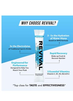 REVIVAL Revival Rehydration and recovery elctrolyte drink mix with vitamins Vitamin C, B1, B3, B5, B12  wild cherry  - Image 4