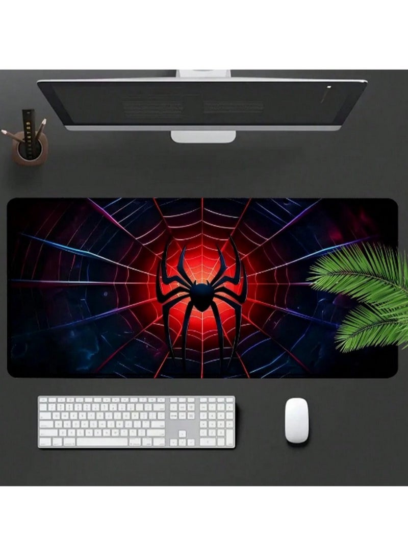 Oversized Spider Web Mouse Pad – 90×40 cm Anti-Slip Gaming Mat with Red Spider Design - Image 4