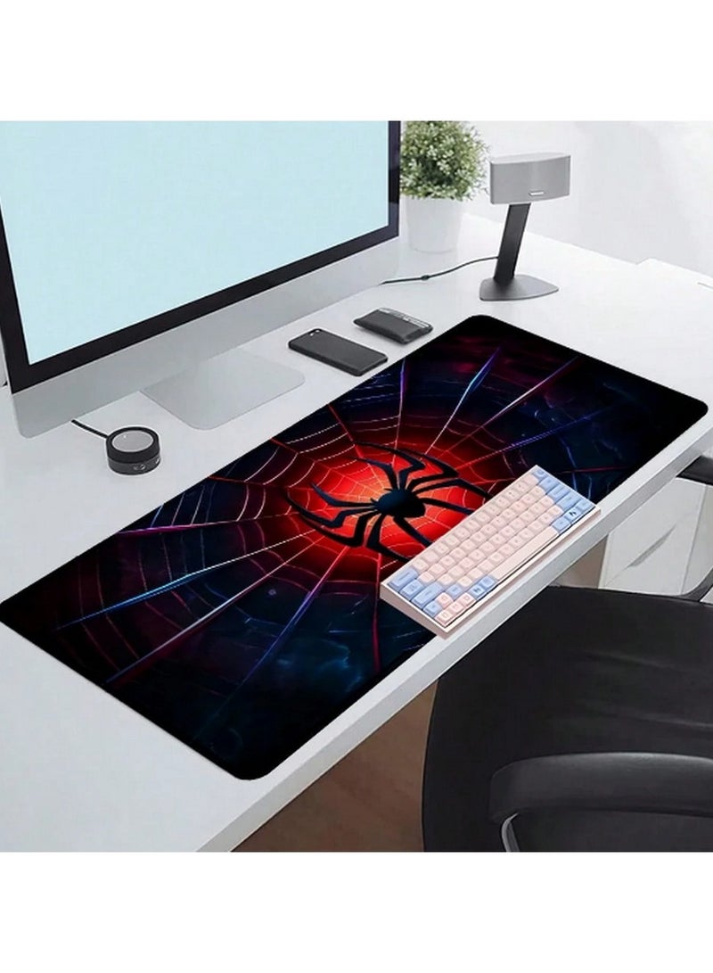 Oversized Spider Web Mouse Pad – 90×40 cm Anti-Slip Gaming Mat with Red Spider Design - Image 3