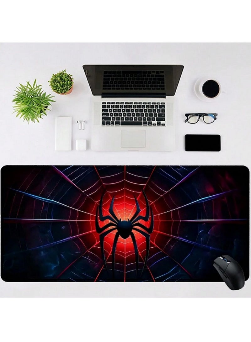 Oversized Spider Web Mouse Pad – 90×40 cm Anti-Slip Gaming Mat with Red Spider Design - Image 5