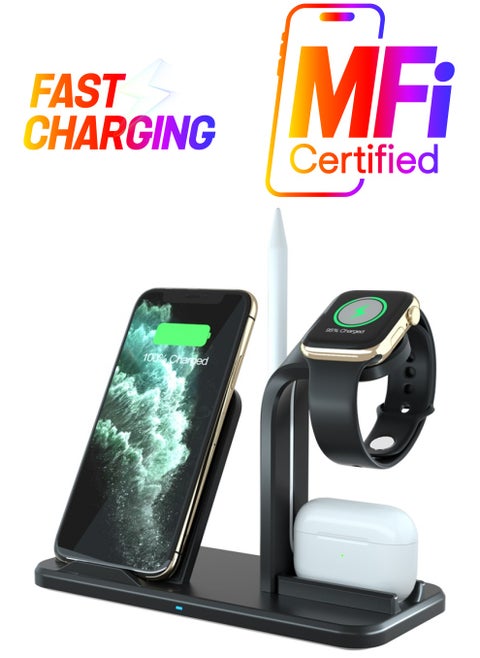 Professional Fast Wireless Charger for Apple iPhone/Android/Smartwatch and Air Pods