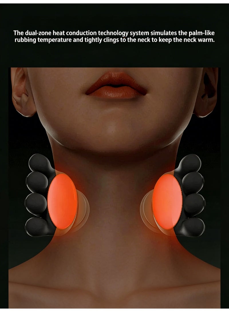 يو ام بي جهاز تدليك شياتسو للرقبة لتخفيف الألم، تدليك رباعي الأبعاد للكتفين والظهر بتقنية التسخين، تدليك عميق للأنسجة بدون أسلاك يحاكي حركة اليد البشرية، جهاز استرخاء كهربائي لعضلات الرقبة بدون استخدام اليدين - Image 4