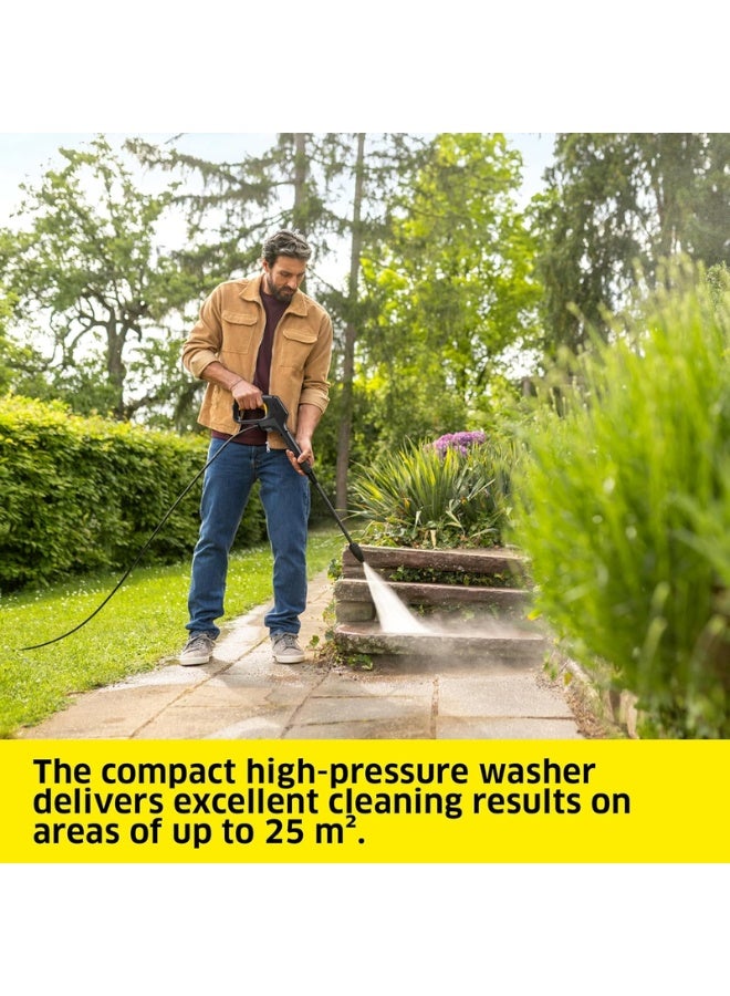 KARCHER K 3 Eco Booster Car & Home Pressure Washer, 120 Bar, 1600W – Full Cleaning Kit with T 1 Surface Cleaner, Foam Jet, Wash Brush & 500ml Car Shampoo – 50% More Cleaning Power - Image 3