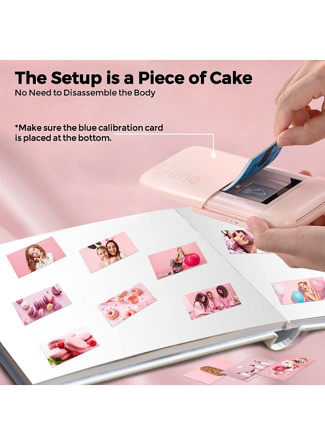 Kiwi 2x3 Inch Mini Photo Printer Wireless Smartphone Instant Picture Printer with 50pcs ZINK Technology Adhesive Paper BT5.0 Connecting Compatible with iOS & Android Portable