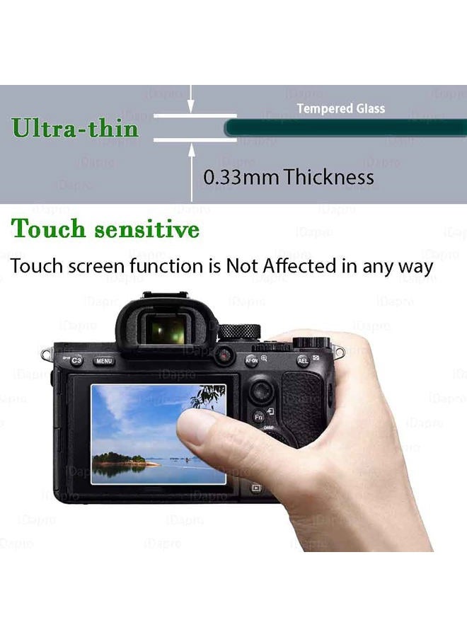 iDaPro Screen Protector for Sony Alpha A7R V A7RV A7R5 [3 Pack] Tempered Glass Easy Installation - Image 5