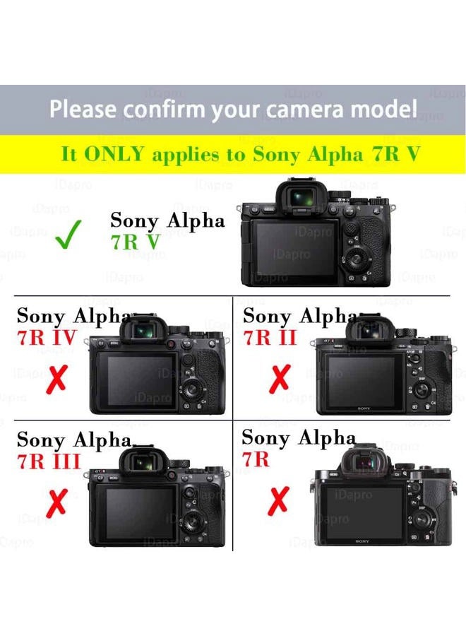 iDaPro Screen Protector for Sony Alpha A7R V A7RV A7R5 [3 Pack] Tempered Glass Easy Installation - Image 2