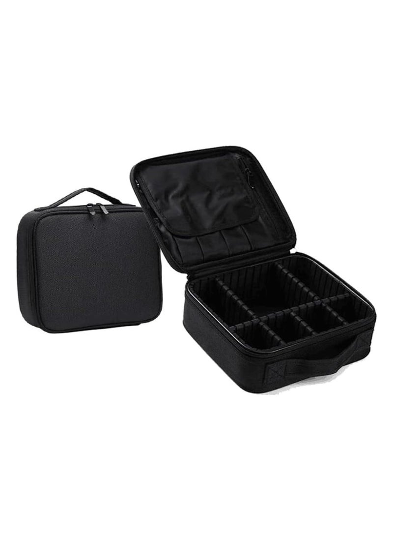 HOPHOP - Travel Makeup Bag With Light, Recargeable & Magnifying Vanity mirror with 3 Adusjtable Brightness Mode - Image 1