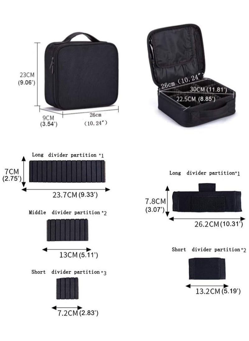 HOPHOP - Travel Makeup Bag With Light, Recargeable & Magnifying Vanity mirror with 3 Adusjtable Brightness Mode - Image 1