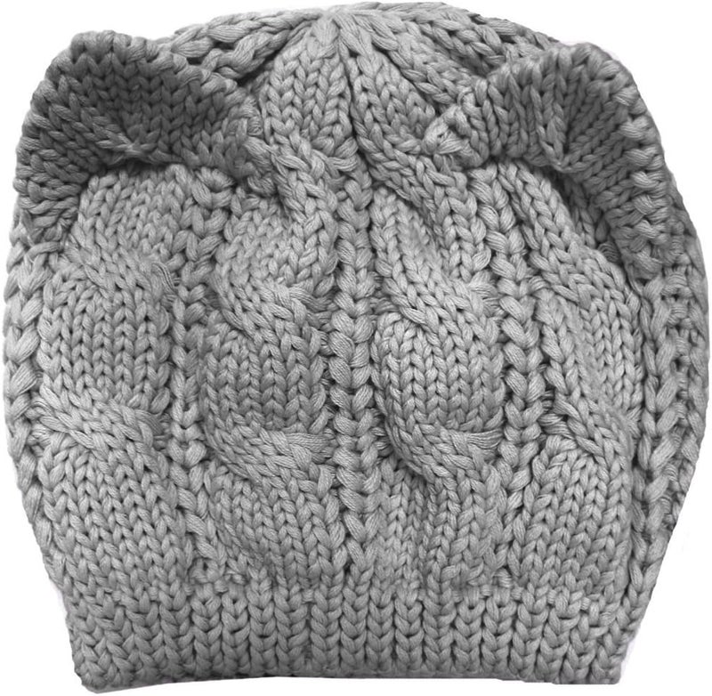 v28 Women Men Girls Boys Teens Cute Cat Ear Knit Cable Rib Hat Cap Beanie - Image 2