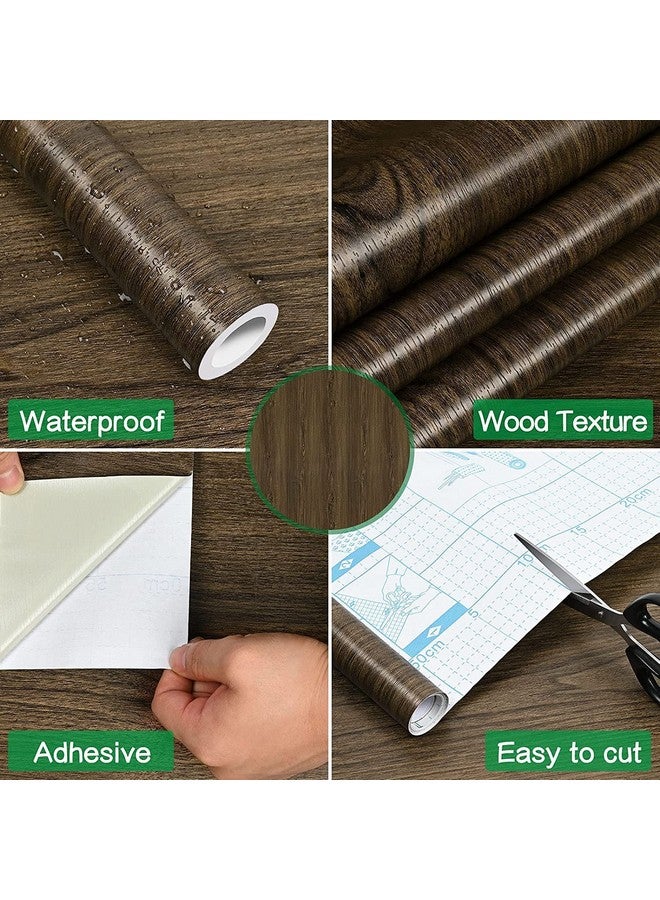 صن بيرد ورق جدران من الخشب مقشر ولصق، ورق جدران من ورق لاصق من الخشب، قابل للإزالة، غطاء حائط ذاتي اللصق من الحبوب الخشبية، خزانة أثاث كيكثين (24 × 144 بوصة من الخشب الخشبي) - Image 4