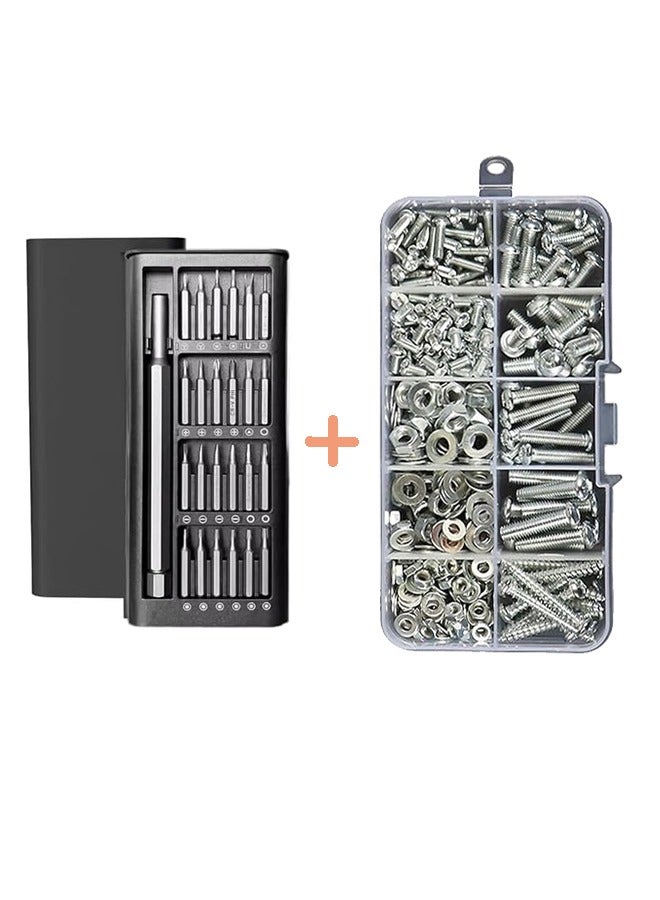 FUNCOT 24 In 1 Mini Precision Screwdriver Set + Multifunction Screw Set，Suitable for Home Reserves, Work Occasions - Image 1