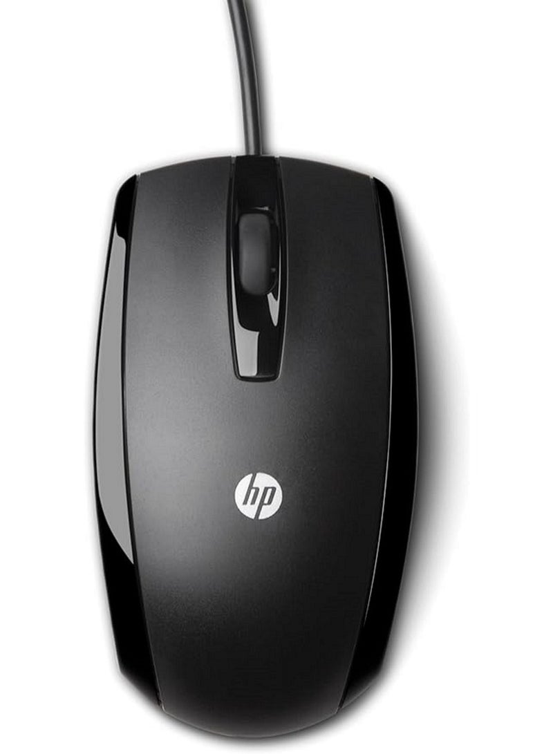 HP USB3 Button Wired Mouse Model KY619 Black - Image 1
