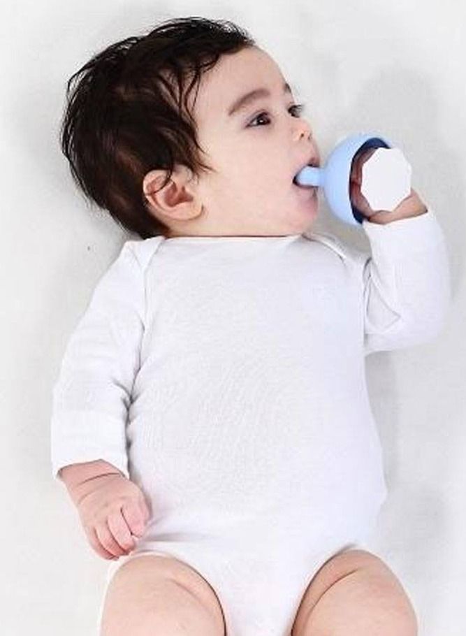 أميرتير لعبة عضاضة خشخشة يدوية على شكل عصا الفطر الصغيرة للأطفال السعداء - Image 4