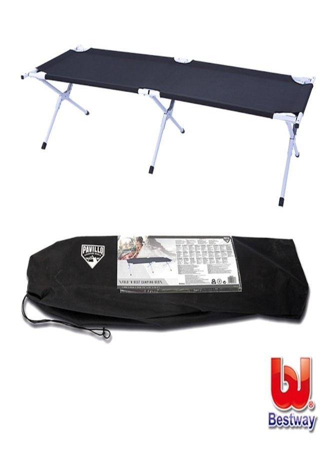 Bestway سرير تخييم قابل للطي من Bestway Pavillo مقاس 1.90 متر × 64 سم × 42 سم 26-68065  - Image 3
