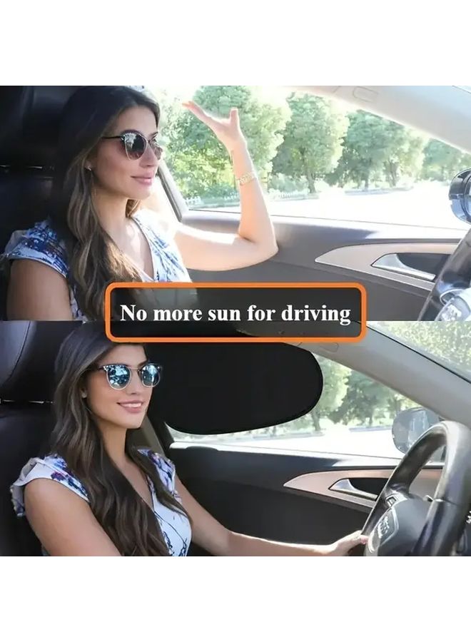 Static Adsorption Car Sun Visor Set 4pcs Front And Back Row UV Blocking Shield - Image 4