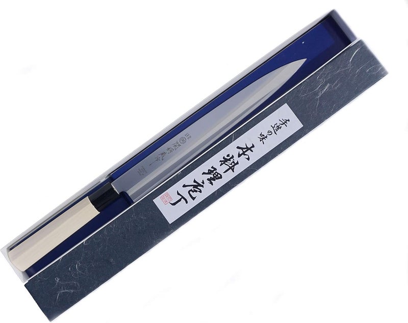 JapanBargain 1560, Extra Long Sushi Sashimi Knife Japaneses High Carbon Stainless Steel Sushi Chef Yanagiba Knife, Made in Japan, 11.75 inch Long - Image 2