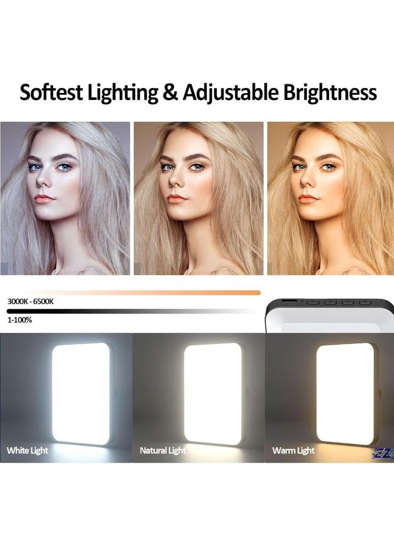 LIXES New LED Selfie Light, 60 LED 2200mAh Rechargeable Cell Phone Fill Light, 7 Modes, 10-Level Brightness, Portable Clip-on Light for iPhone, Android, and Photography - Image 2
