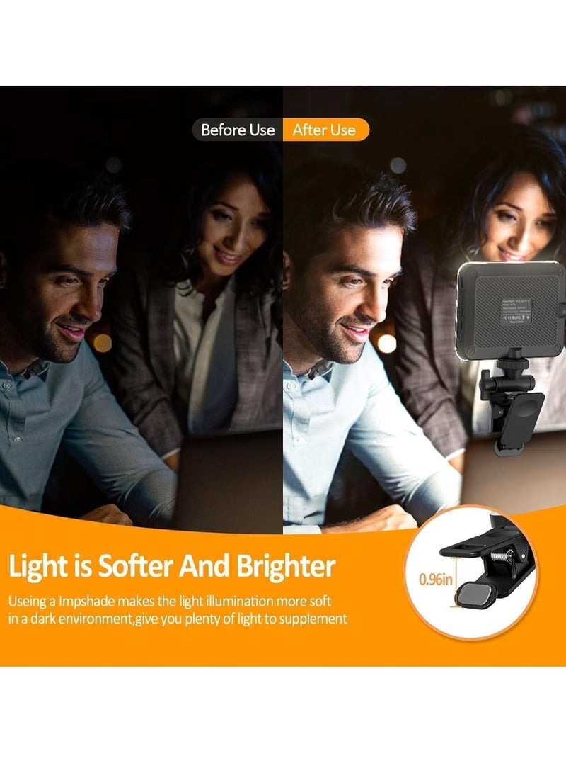 LIXES New LED Selfie Light, 60 LED 2200mAh Rechargeable Cell Phone Fill Light, 7 Modes, 10-Level Brightness, Portable Clip-on Light for iPhone, Android, and Photography - Image 3