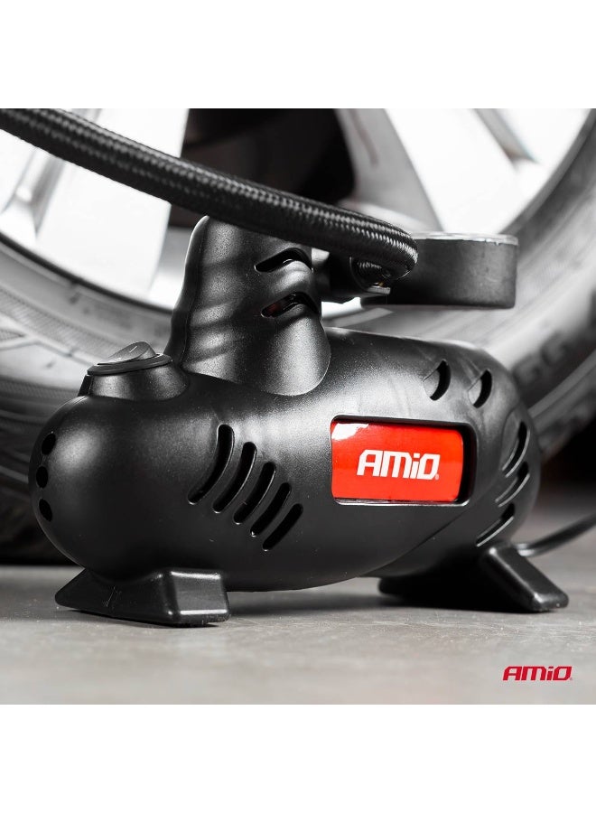 أميو **ضاغط هواء سيارة 12 فولت بضغط 250 PSI منفاخ إطارات محمول مع مقياس ضغط ACOMP-07 - Image 5