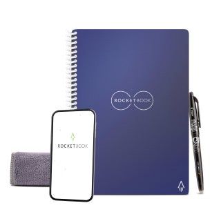 Rocketbook Core Reusable Spiral Notebook, Executive Size 6x8.8, Navy Blue - Dotted Pages, App-Connected, Erasable, Durable Cover, Ideal for School, Work, and Creative Projects - pzsku/ZC6D69C18276B1B1EC1B4Z/45/1749374081/2e247e19-6e17-4e16-b8e9-9e548730fe38
