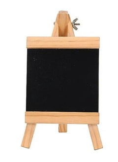 Sadaf Chalkboard Small Black Board 20x36 cm Tabletop Notice Board with Wooden Stand  - Image 2