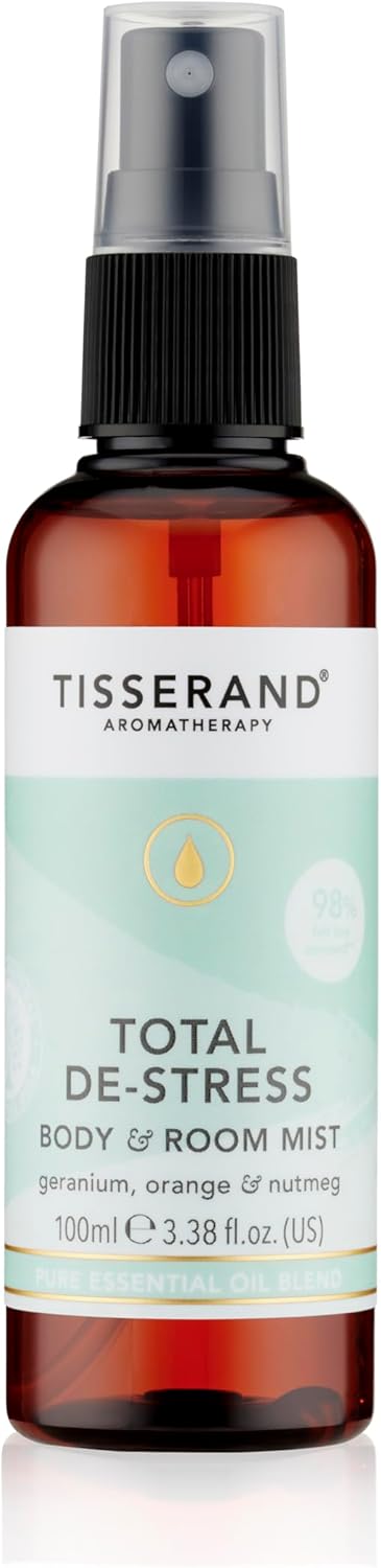 Tisserand Aromatherapy Total DeStress MoodFix Mist Orange Geranium Nutmeg 100 Natural Pure Essential Oils 100ml Calming Mist Spray - Image 1