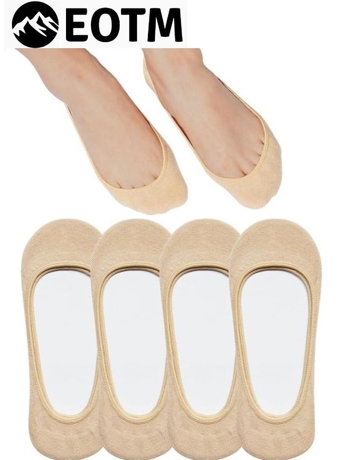 اي او تي م 8 أزواج من الجوارب غير المرئية غير القابلة للانزلاق ذات القطع المنخفض للغاية للنساء - Image 3