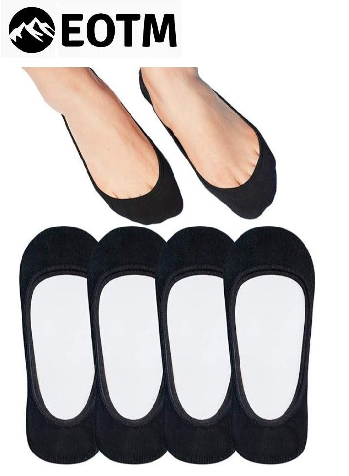 اي او تي م 8 أزواج من الجوارب غير المرئية غير القابلة للانزلاق ذات القطع المنخفض للغاية للنساء - Image 2