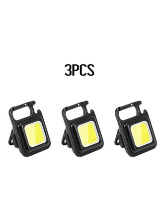 Mini Keychain Flashlights, 4Mode Rechargeable Flashlights High Lumens, COB Super Bright LED Flashlight, Magnetic Work Light with Bottle Opener, Small Pocket Flashlight for Camping Walking Hiking 3PCS - pzsku/ZC6D6F514D4E1523A30BDZ/45/_/1672077256/521d7e36-a205-4f26-ac77-e8b4549841f0