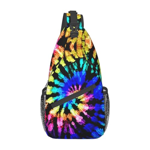 Betyiwling Tie Dye Sling Backpack Unisex Crossbody Chest Bag Shoulder Chest Bag For Women Men Hiking Travel - Image 1