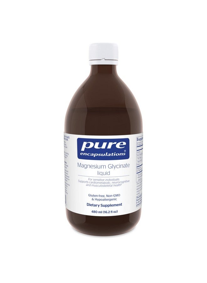 Pure Encapsulations Magnesium Glycinate Liquid ; Supports Musculoskeletal And Cardiovascular Health* ; 16.2 Fl. Oz. - Image 1