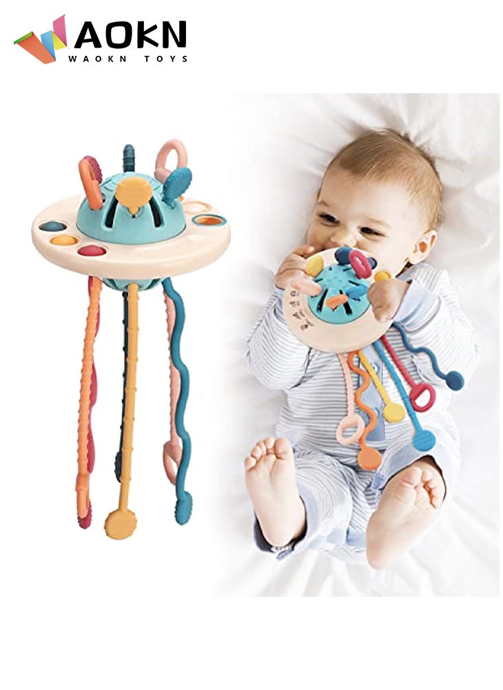 WAOKN Baby Toys Montessori Toys for 1 Year Old Pull String Sensory Toys for Toddler Travel & Teething Toys for Car Seat Stroller Baby Girl Boy Gifts for Infant  - Image 5