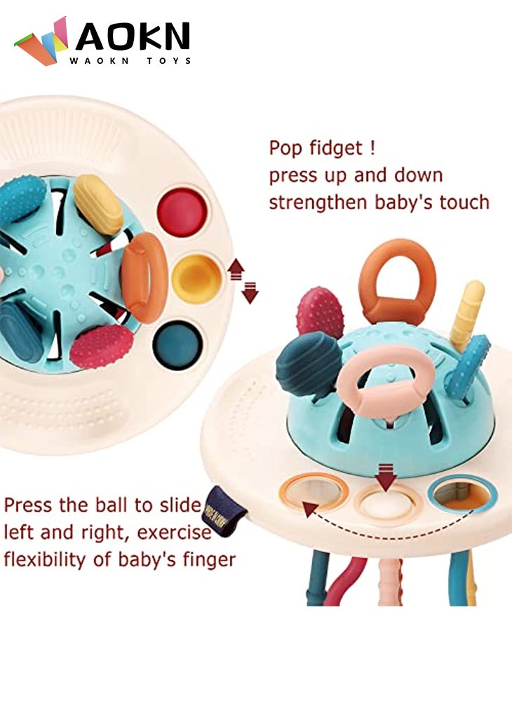 WAOKN Baby Toys Montessori Toys for 1 Year Old Pull String Sensory Toys for Toddler Travel & Teething Toys for Car Seat Stroller Baby Girl Boy Gifts for Infant  - Image 4