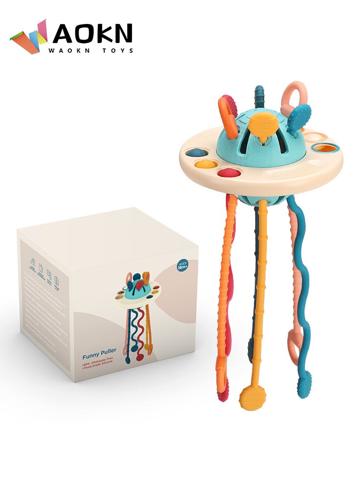 WAOKN Baby Toys Montessori Toys for 1 Year Old Pull String Sensory Toys for Toddler Travel & Teething Toys for Car Seat Stroller Baby Girl Boy Gifts for Infant  - Image 1