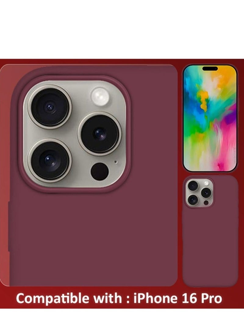 JAJEEK "New Liquid Silicone Case for iPhone 16 Pro – Ultra Slim Design with Soft Anti-Scratch Microfiber Lining & Drop Protection" - Image 5