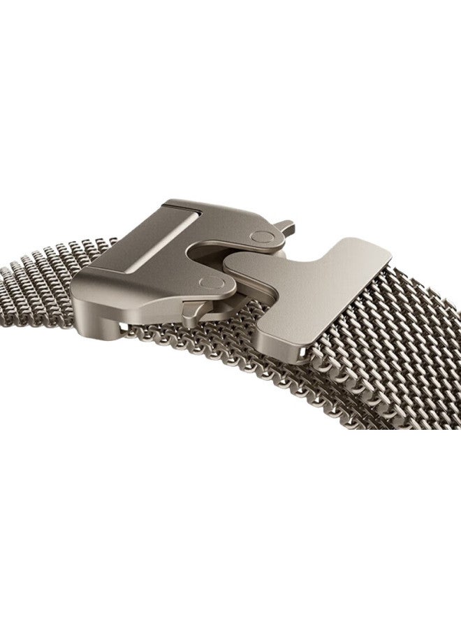 MSSM New Milanese Parachute Buckle Watch Band For Apple Watch Ultra2/S10/9 [Titanium] 49/46/45/44 - Image 1