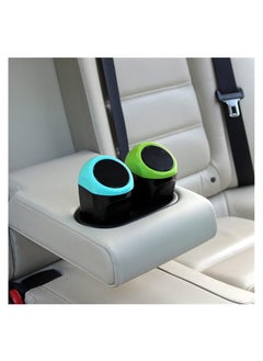 Storescent Storescent Mini Car Bustbin Can Small Portable Trash Can with Lid for Car Home Office Pack of 2 BlueGreen  - Image 5
