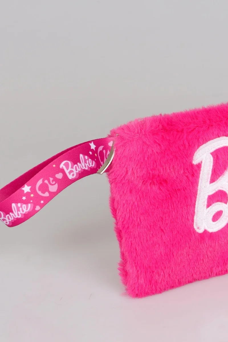 Barbie Dekomus New Season Licensed Basic Plush Handbag/Makeup Bag/Pencil Bag