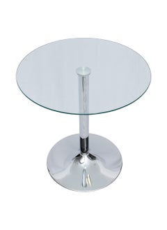LANNY Jeffcoco Furniture Glass Round Table,70cm Stainless Steel Base Coffee Table,Dining Table For Home Kicthen,Office Meeting Table  - Image 3
