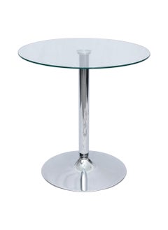 LANNY Jeffcoco Furniture Glass Round Table,70cm Stainless Steel Base Coffee Table,Dining Table For Home Kicthen,Office Meeting Table  - Image 2