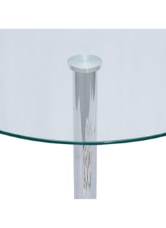 LANNY Jeffcoco Furniture Glass Round Table,70cm Stainless Steel Base Coffee Table,Dining Table For Home Kicthen,Office Meeting Table  - Image 4