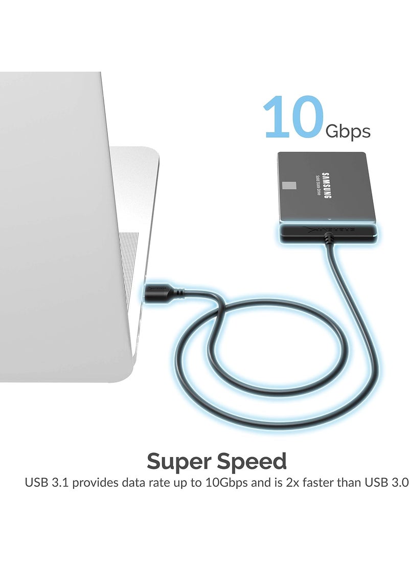 SABRENT SABRENT 2Port USB TypeC KVM Switch with 60 Watt Power Delivery Option  USB 31 TypeA to SSD  25Inch SATA Hard Drive Adapter  - Image 5