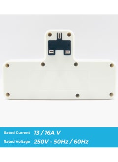 Panvil Premium Universal Multi Plug Extension with 2 Sockets |  Dual USB Ports | 1 C Type Port | 3-Pin Plug | Surge Protection & Safety Features | 2500W | 250V - 50Hz / 60Hz | 13/16 A V | Child Safety Lock | For Home & Office  - Image 4