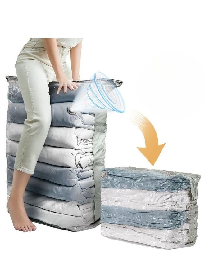 2 Pack Vacuum Storage Bags, Extra Large 90x130cm, Leakproof and Space Saving - Perfect for Storing Quilts, Blankets, and Clothes - Image 1