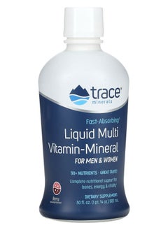 Trace Minerals Liquid Multi Vitamin-Mineral For Men & Women Berry 30 fl oz (887 ml) 
