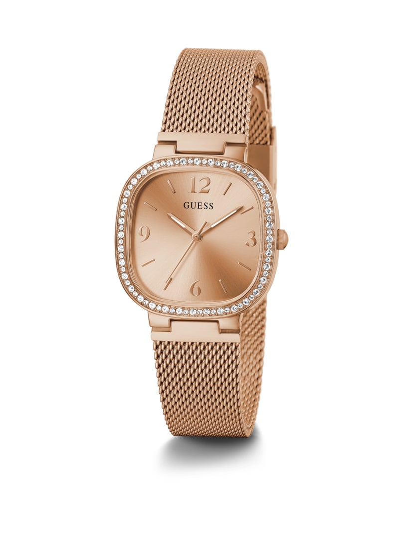 Guess Women's Rose Gold Analog Stainless Steel Strap Watch - GW0354L3 - Image 3