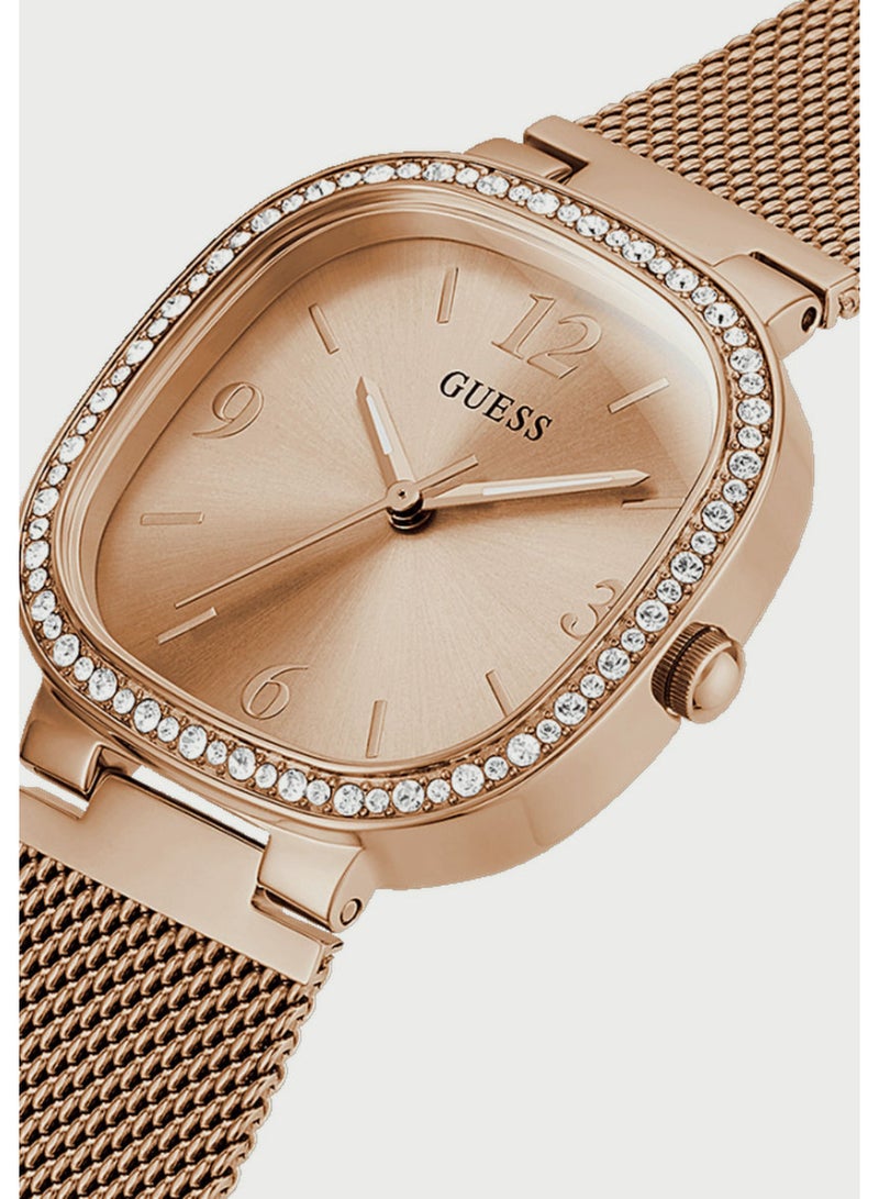 Guess Women's Rose Gold Analog Stainless Steel Strap Watch - GW0354L3 - Image 2