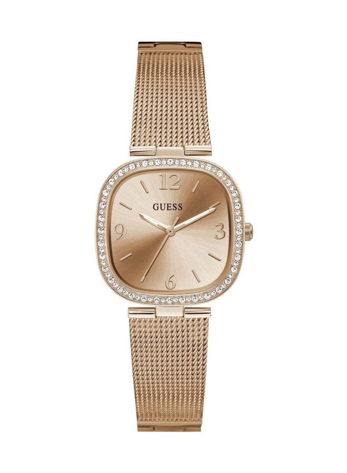 Guess Women's Rose Gold Analog Stainless Steel Strap Watch - GW0354L3 - Image 1