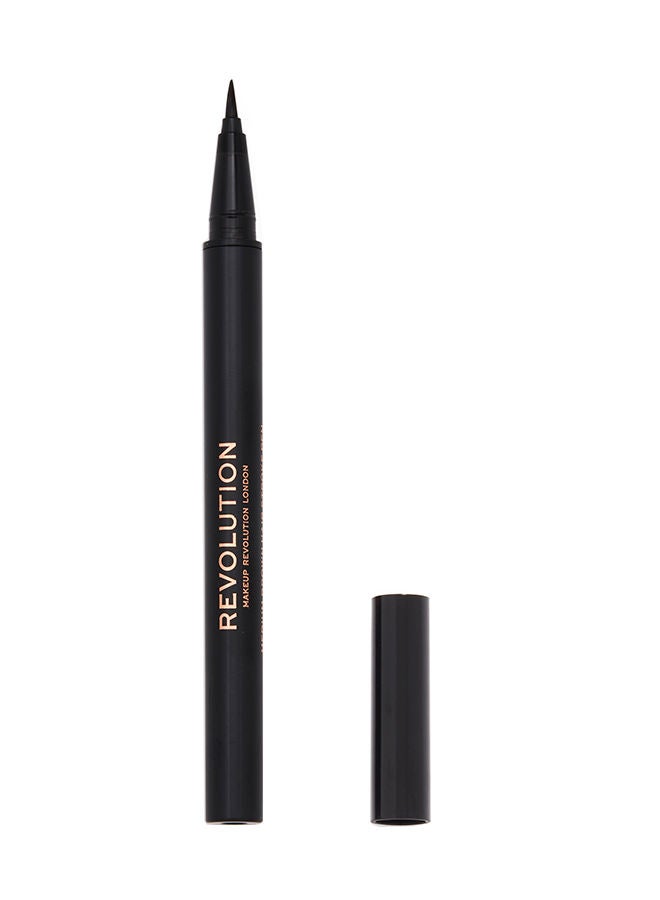 REVOLUTION Makeup Revolution Hair Stroke Brow Pen Dark Brown - Image 1