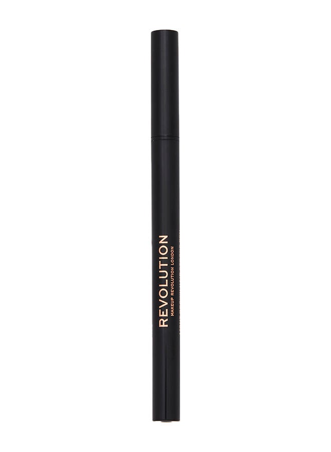 REVOLUTION Makeup Revolution Hair Stroke Brow Pen Dark Brown - Image 2